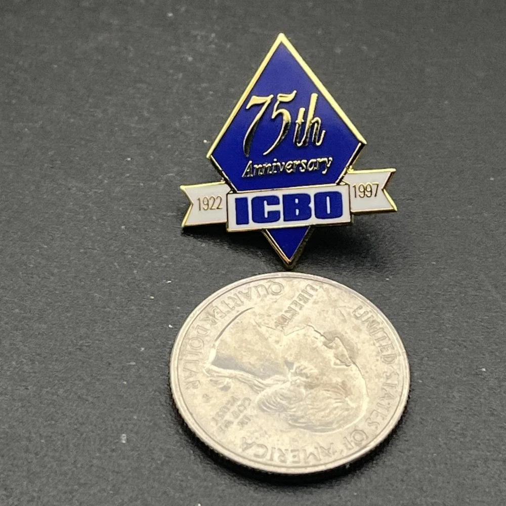 International Conference Of Building Officials 75 Years ICBO Lapel Hat‎ Pin